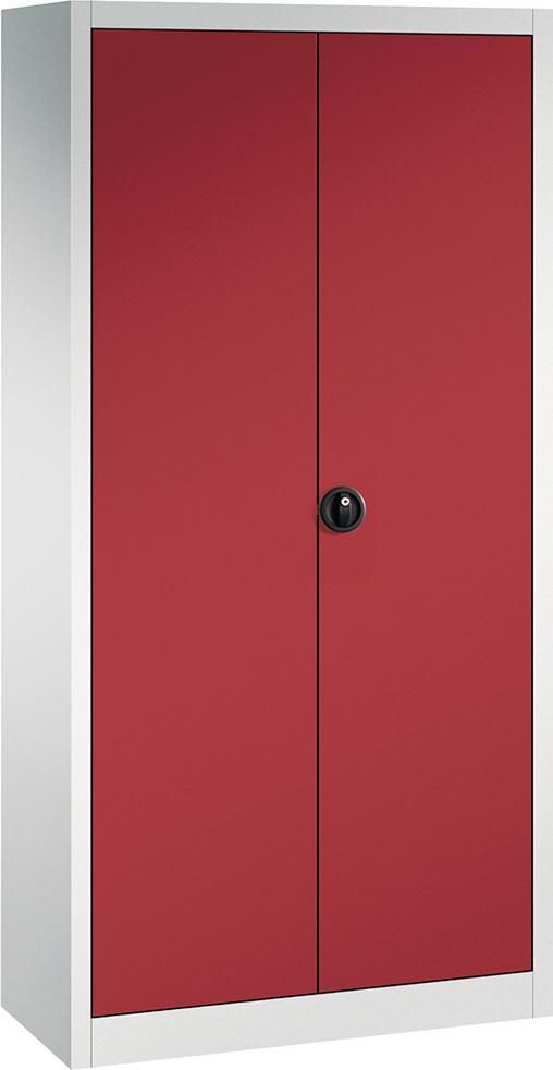 FORUM Flügeltürenschrank mit Schloss 930 x 400 x 1950 mm RAL 7035 3003 Produktbild FORUM Flügeltürenschrank mit Schloss 930 x 400 x 1950 mm RAL 7035 3003