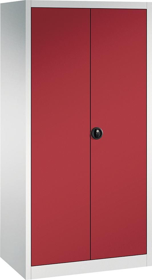FORUM Flügeltürenschrank 930 x 600 x 1950 mm Fachböden verstellbar verzinkt Produktbild FORUM Flügeltürenschrank 930 x 600 x 1950 mm Fachböden verstellbar verzinkt