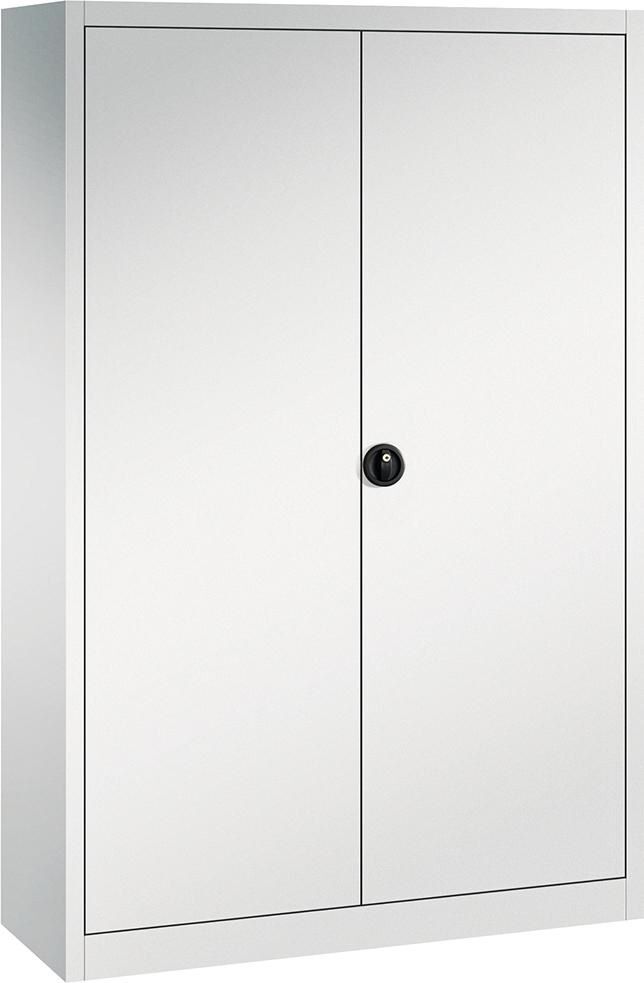 FORUM Flügeltürenschrank 4 Böden mit 110 kg Traglast 1200 x 400 x 1950 mm weis Produktbild FORUM Flügeltürenschrank 4 Böden mit 110 kg Traglast 1200 x 400 x 1950 mm weis