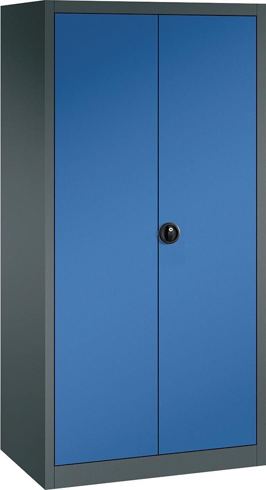 FORUM Flügeltürenschrank 1950 x 930 x 600 mm Böden verstellbar RAL 7016 5010 Produktbild FORUM Flügeltürenschrank 1950 x 930 x 600 mm Böden verstellbar RAL 7016 5010