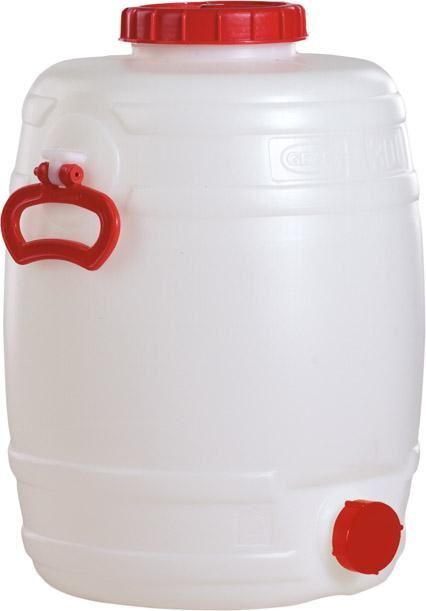 Graf Fass rund stehend 30 Liter weiß Produktbild Graf Fass rund stehend 30 Liter weiß