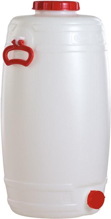 Graf Fass rund stehend 50 Liter weiß Produktbild Graf Fass rund stehend 50 Liter weiß