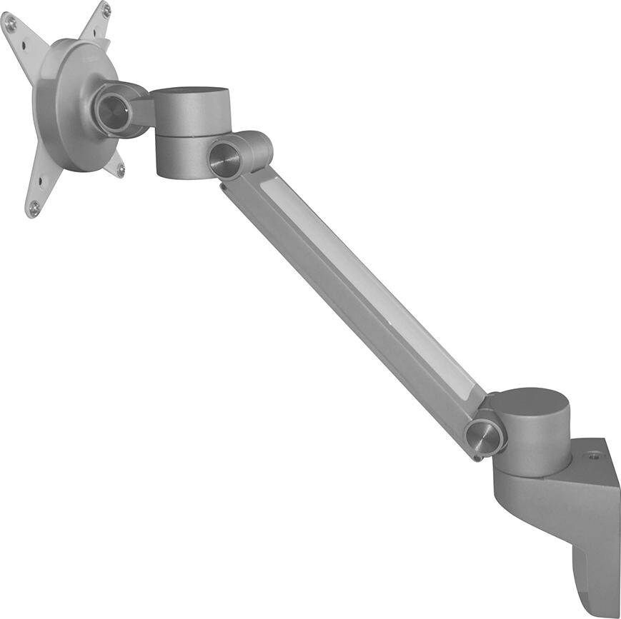 Hammerbacher Bildschirmhalter ORGPF Silber Alu eloxiert Produktbild Hammerbacher Bildschirmhalter ORGPF Silber Alu eloxiert