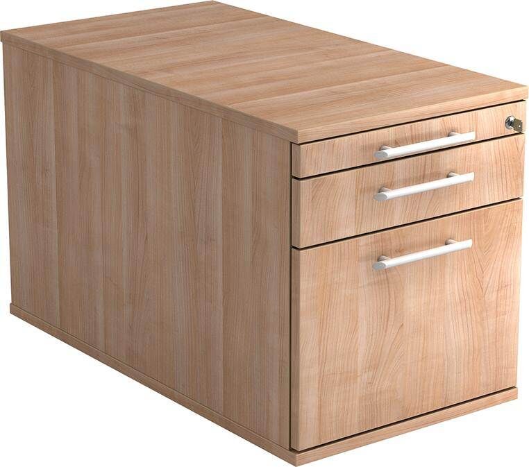 Hammerbacher Rollcontainer TC20 42,8 x 80 x 51,2 cm Nußbaum Produktbild Hammerbacher Rollcontainer TC20 42,8 x 80 x 51,2 cm Nußbaum