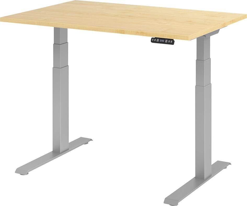 Hammerbacher Schreibtisch XDKB12 120 x 80 cm höhenverstellbar Platte Ahorn 25 mm Hammerbacher Schreibtisch XDKB12 120 x 80 cm höhenverstellbar Platte Ahorn 25 mm