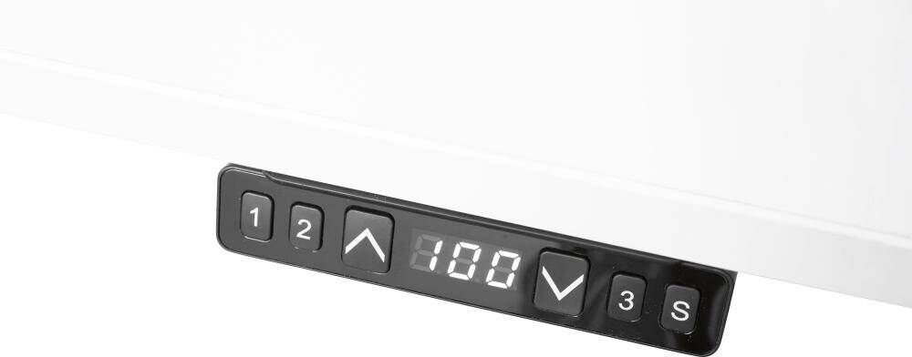 Hammerbacher Schreibtisch höhenverstellbar 1800 x 800 x 640 bis 1290 mm Platte Weiß Hammerbacher Schreibtisch höhenverstellbar 1800 x 800 x 640 bis 1290 mm Platte Weiß