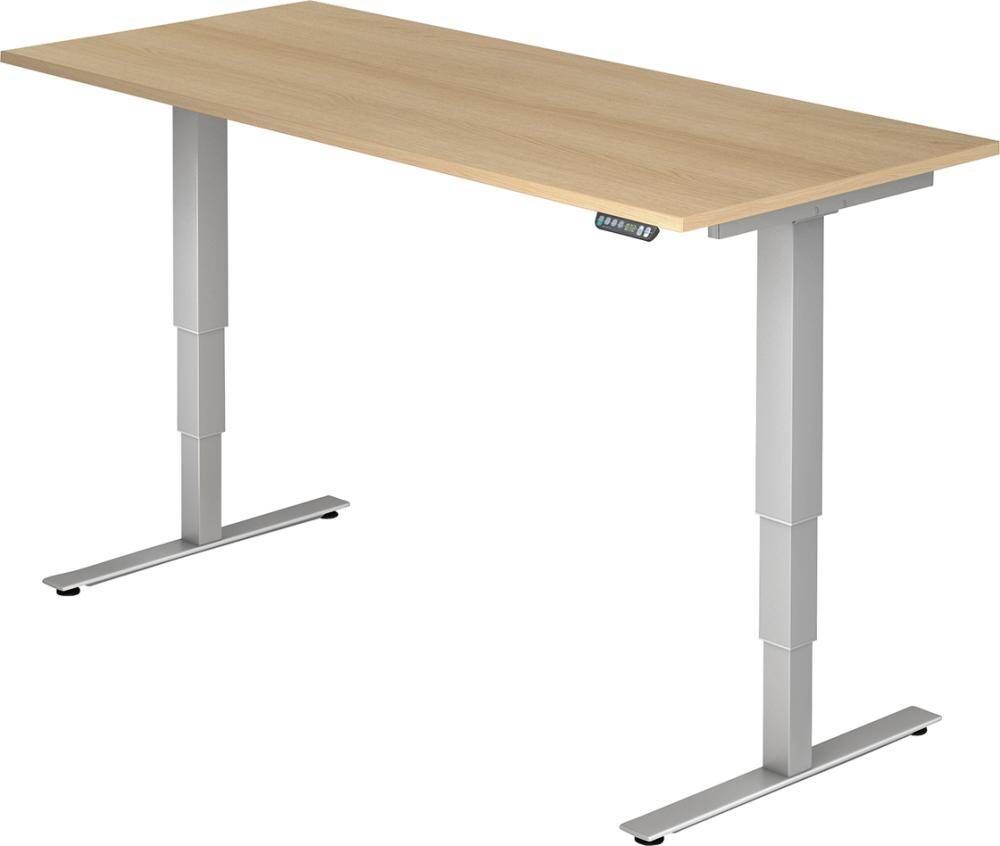 Hammerbacher Schreibtisch XDSM 12 1800 x 800 mm Eiche/silber Produktbild Hammerbacher Schreibtisch XDSM 12 1800 x 800 mm Eiche/silber