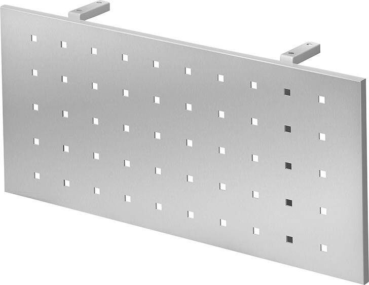 Hammerbacher Schreibtisch Sichtblende RSI08 für 80er Tisch Silber Produktbild Hammerbacher Schreibtisch Sichtblende RSI08 für 80er Tisch Silber