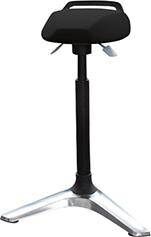 Hammerbacher Stehhilfe verstellbar 63 bis 93 cm Schwarz Produktbild Hammerbacher Stehhilfe verstellbar 63 bis 93 cm Schwarz