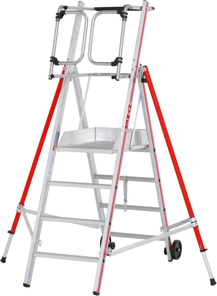 Hymer Plattformleiter ProTect Maße der Plattform 600 x 425 mm Alu Produktbild Hymer Plattformleiter ProTect Maße der Plattform 600 x 425 mm Alu