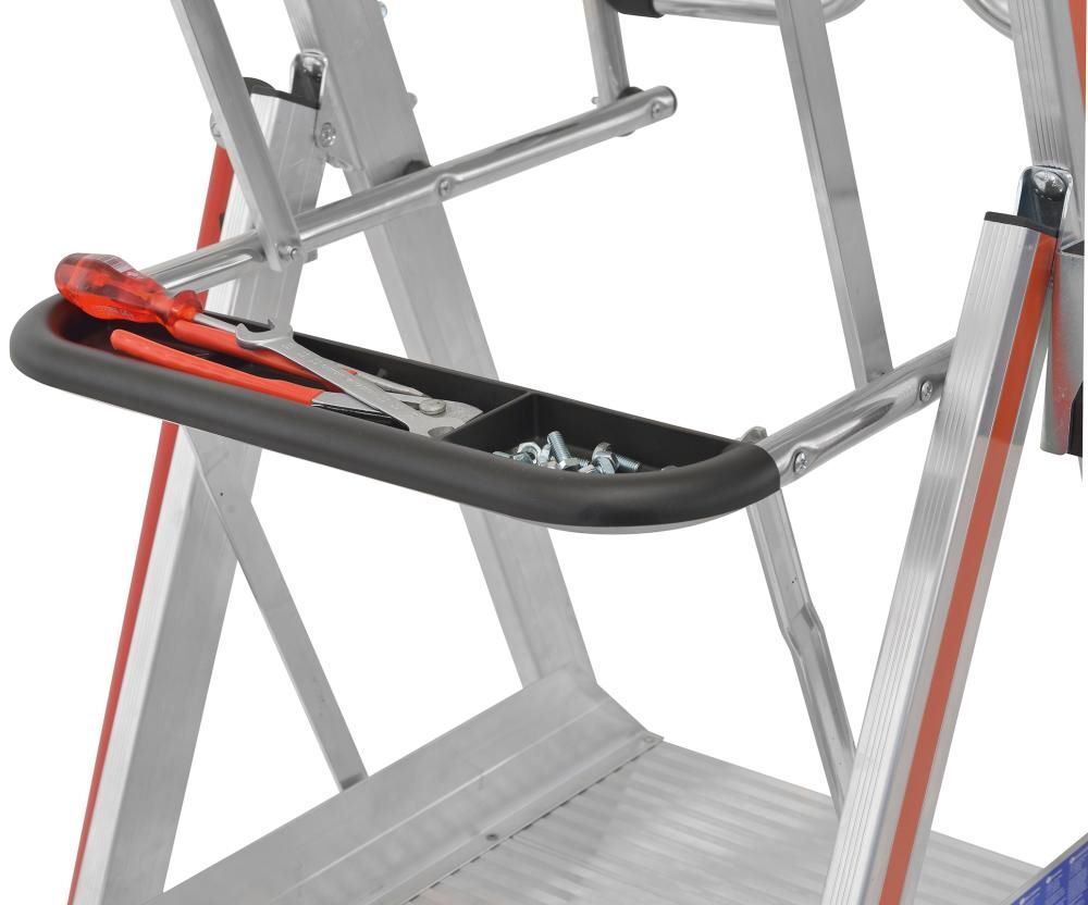 Hymer Plattformleiter ProTect aus Aluminium mit Kipprollen Produktbild Hymer Plattformleiter ProTect aus Aluminium mit Kipprollen bild 3