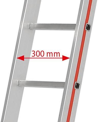 Hymer Schiebeleiter zweiteilig 2 x 8 Sprossen Reichhöhe 5 m Produktbild Hymer Schiebeleiter zweiteilig 2 x 8 Sprossen Reichhöhe 5 m