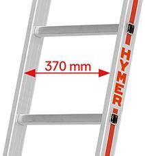Hymer Sprossenanlegeleiter Länge 3 m Standhöhe 1,90 m Produktbild Hymer Sprossenanlegeleiter Länge 3 m Standhöhe 1,90 m bild 6