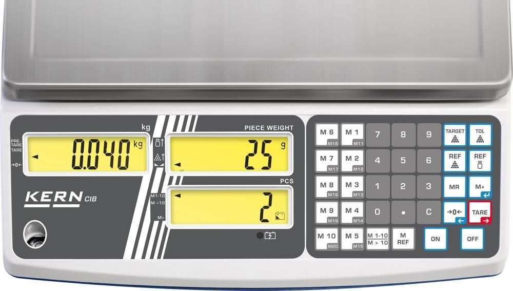 Kern Zählwaage CIB 30K-3 Wägebereich 30 kg Ablesbarkeit 2 g Produktbild Kern Zählwaage CIB 30K-3 Wägebereich 30 kg Ablesbarkeit 2 g bild 2