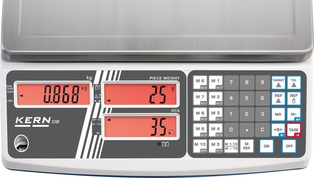 Kern Zählwaage CIB 30K-3 Wägebereich 30 kg Ablesbarkeit 2 g Produktbild Kern Zählwaage CIB 30K-3 Wägebereich 30 kg Ablesbarkeit 2 g bild 4