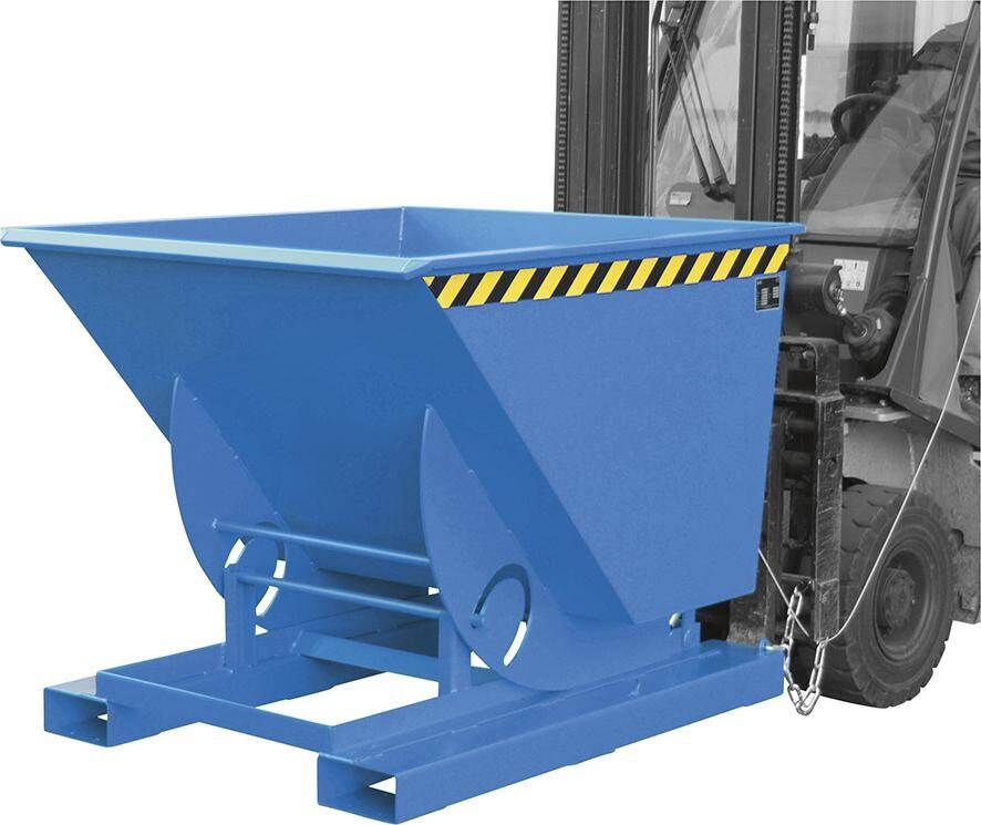 Bauer Kippbehälter mit Abrollsystem Typ AK 75 RAL 5012 Produktbild Bauer Kippbehälter mit Abrollsystem Typ AK 75 RAL 5012 bild 2