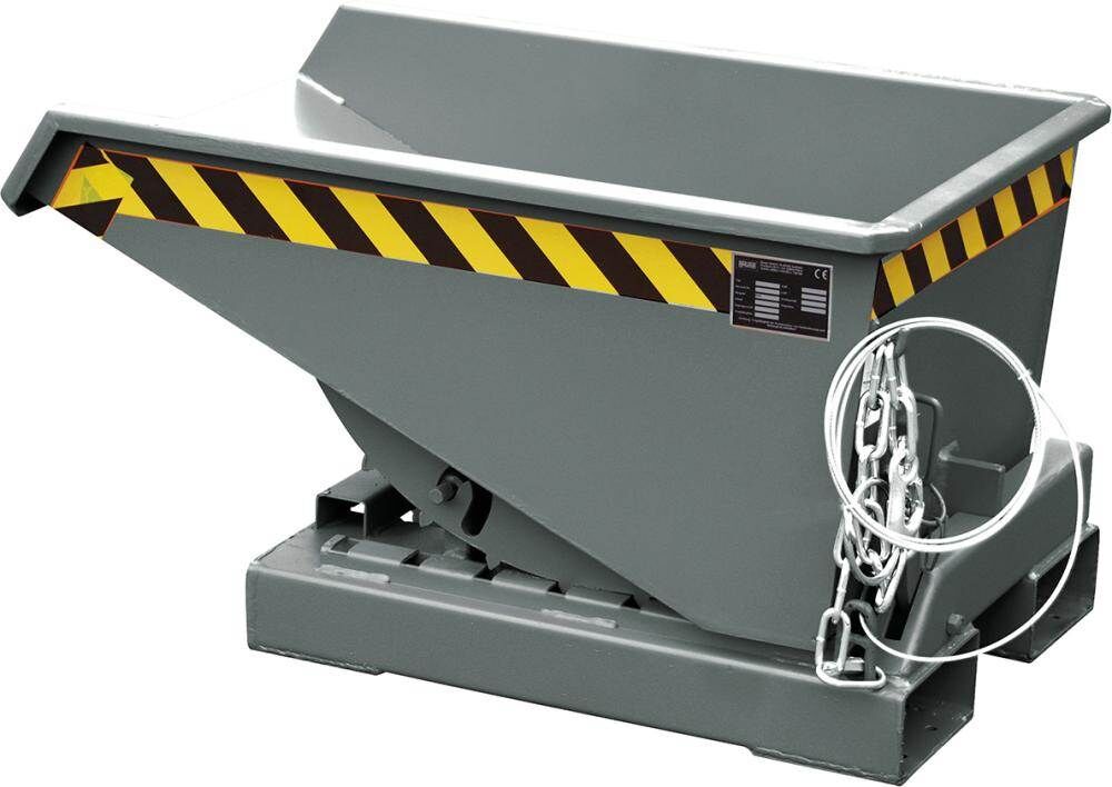 Bauer Kippbehälter EXPO 225 lackiert grau RAL 7005 Produktbild Bauer Kippbehälter EXPO 225 lackiert grau RAL 7005