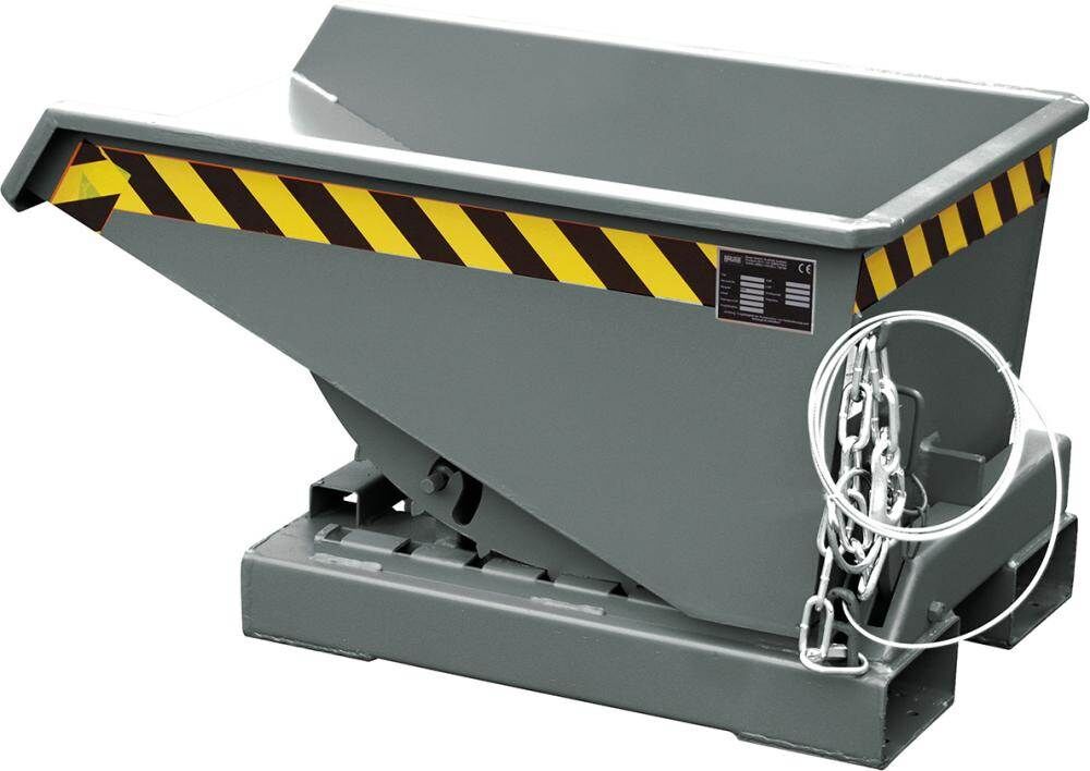 Bauer Kippbehälter EXPO 275 lackiert grau RAL 7005 Produktbild Bauer Kippbehälter EXPO 275 lackiert grau RAL 7005