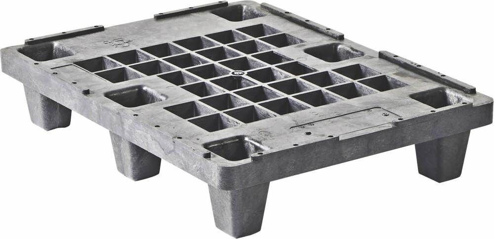 Halbpalette Kunststoff durchbrochen 800x600x143 mm Traglast 500 kg Produktbild Halbpalette Kunststoff durchbrochen 800x600x143 mm Traglast 500 kg