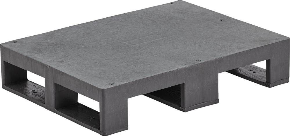 Halbpalette Kunststoff Maße 800 x 600 x 150 mm glattes Deck Produktbild Halbpalette Kunststoff Maße 800 x 600 x 150 mm glattes Deck