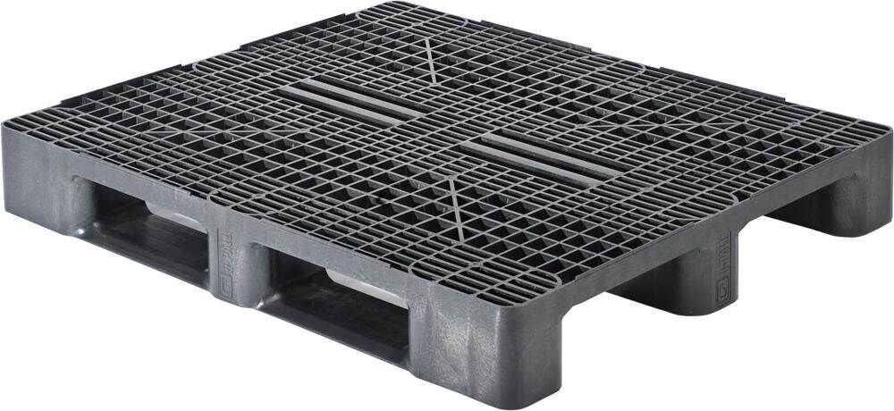 Halbpalette Kunststoff durchbrochen 1200x1000x160 mm Traglast 1500 kg Produktbild Halbpalette Kunststoff durchbrochen 1200x1000x160 mm Traglast 1500 kg
