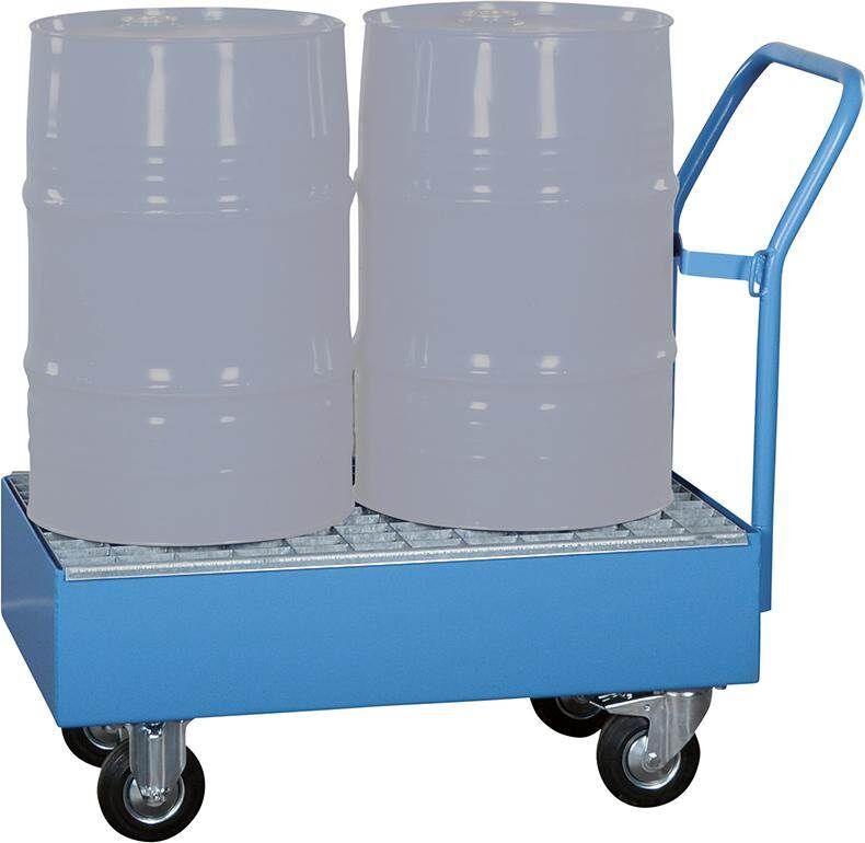 Lacont Auffangwanne Stahl fahrbar lackiert 820 x 500 x 345 mm Produktbild Lacont Auffangwanne Stahl fahrbar lackiert 820 x 500 x 345 mm