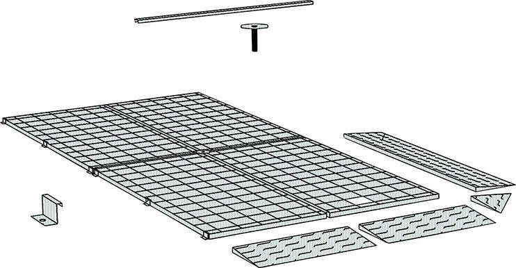 Lacont Bodenelement Stahl verzinkt 2850 x 1900 x 78 mm Produktbild Lacont Bodenelement Stahl verzinkt 2850 x 1900 x 78 mm bild 2