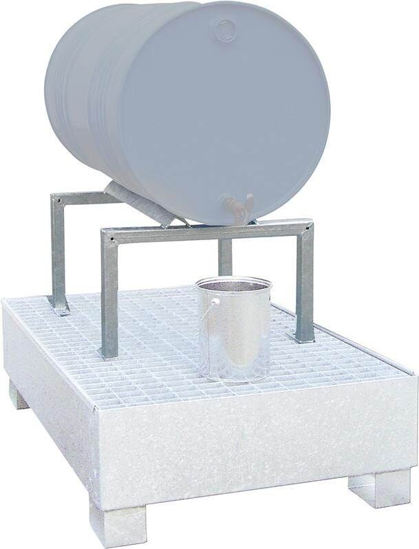 Lacont Fassbock Stahl feuerverzinkt für 1 Fass a 200 Liter Produktbild Lacont Fassbock Stahl feuerverzinkt für 1 Fass a 200 Liter