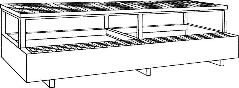 Lacont Auffangwanne mit Abfüllbock für KTC 2620 x 1400 x 745 mm Produktbild Lacont Auffangwanne mit Abfüllbock für KTC 2620 x 1400 x 745 mm bild 5