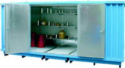 Lacont Thermo Lagerhaus 5075 x 6075 mm verzinkt und außen lackiert Lacont Thermo Lagerhaus 5075 x 6075 mm verzinkt und außen lackiert