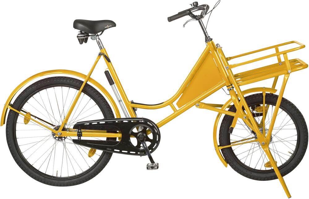 Lindner Lastenfahrrad Classic gelb mit Lastenträger 50kg Produktbild Lindner Lastenfahrrad Classic gelb mit Lastenträger 50kg