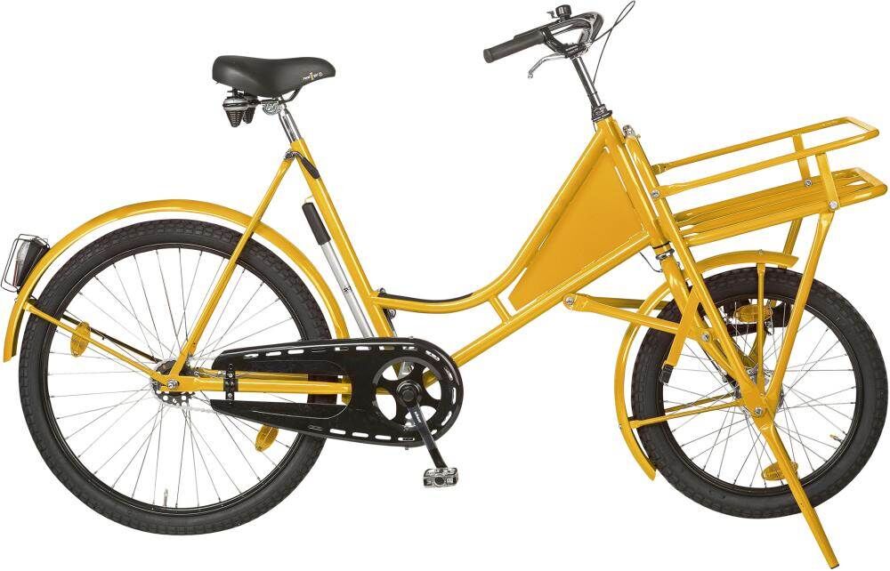 Lindner Lastenfahrrad Classic gelb Schaltung mit Beleuchtung und Lastenträger Produktbild Lindner Lastenfahrrad Classic gelb Schaltung mit Beleuchtung und Lastenträger