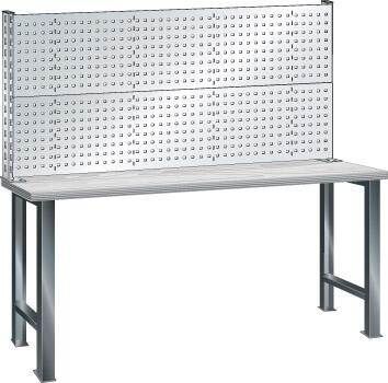 Lista Aufbau für Werkbank 1500x700mm 2 Trägersäulen 2 Rückwände RAL 7035 Produktbild Lista Aufbau für Werkbank 1500x700mm 2 Trägersäulen 2 Rückwände RAL 7035