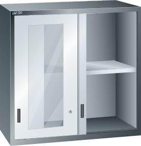 Lista Aufsatzschrank mit Schiebetür 1431 x 725 mm in RAL 5012 Produktbild Lista Aufsatzschrank mit Schiebetür 1431 x 725 mm in RAL 5012