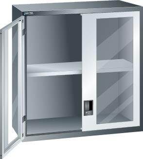 Lista Aufsatzschrank mit Flügeltüren blau 54x36E 1000x1023x725mm Produktbild Lista Aufsatzschrank mit Flügeltüren blau 54x36E 1000x1023x725mm