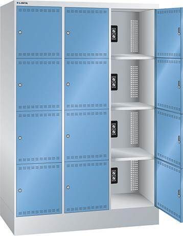 Lista Akku Ladeschrank 3 x 4 Fächer 1205 x 585 x 1790 mm Produktbild Lista Akku Ladeschrank 3 x 4 Fächer 1205 x 585 x 1790 mm
