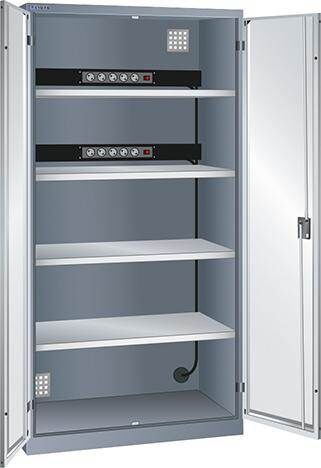 Lista Akku Ladeschrank Fächer 1000x580x1950mm 2x5 fach Energieleiste Produktbild Lista Akku Ladeschrank Fächer 1000x580x1950mm 2x5 fach Energieleiste