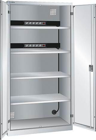 Lista Akku Ladeschrank Flügeltüren 1000 x 580 x 1950 mm 2 x 5 fach Produktbild Lista Akku Ladeschrank Flügeltüren 1000 x 580 x 1950 mm 2 x 5 fach