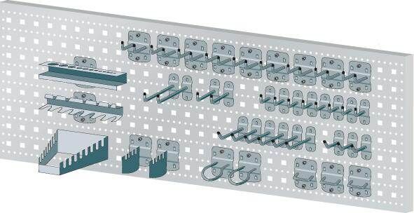 Lista Lochplattenhaken für Werkbänke Set 40 teilig Produktbild Lista Lochplattenhaken für Werkbänke Set 40 teilig