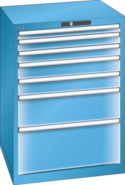 Lista Schubladenschrank EDGE 36 x 36 E 717 x 725 x 1000 mm KEYLock Produktbild Lista Schubladenschrank EDGE 36 x 36 E 717 x 725 x 1000 mm KEYLock