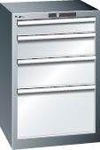 Lista Schubladenschrank grau H850 mit 4 Schubladen Produktbild Lista Schubladenschrank grau H850 mit 4 Schubladen