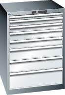 Lista Schubladenschrank grau metallic Höhe 1000mm 8 Schubladen Produktbild Lista Schubladenschrank grau metallic Höhe 1000mm 8 Schubladen