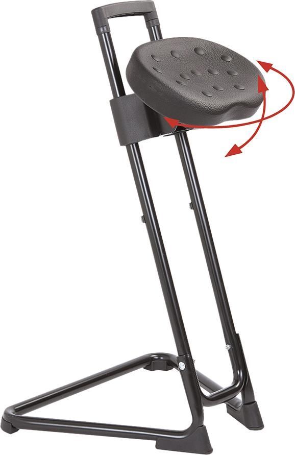 Lotz ESD-Stehhilfe lichtgrau Sitzhöhenverstellung 600 – 850 mm Produktbild Lotz ESD-Stehhilfe lichtgrau Sitzhöhenverstellung 600 – 850 mm