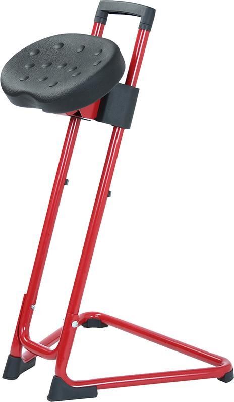 Lotz ESD-Stehhilfe rot Sitzhöhenverstellung 600 – 850 mm für Personen bis 110 kg Lotz ESD-Stehhilfe rot Sitzhöhenverstellung 600 – 850 mm für Personen bis 110 kg