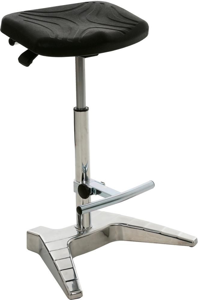 Lotz XL Stehhilfe mit PU-Sitz klappbarer Fußstütze bis 150 kg Sitzhöhen verstellung 7 Produktbild Lotz XL Stehhilfe mit PU-Sitz klappbarer Fußstütze bis 150 kg Sitzhöhen verstellung 7