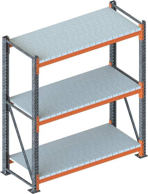 Meta Großfachregal Multipal Grundregal 2700 x 2225 x 800 mm Produktbild Meta Großfachregal Multipal Grundregal 2700 x 2225 x 800 mm