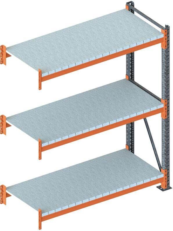 Meta Großfachregal Multipal Anbauregal 2700 x 1825 x 800 mm Produktbild Meta Großfachregal Multipal Anbauregal 2700 x 1825 x 800 mm