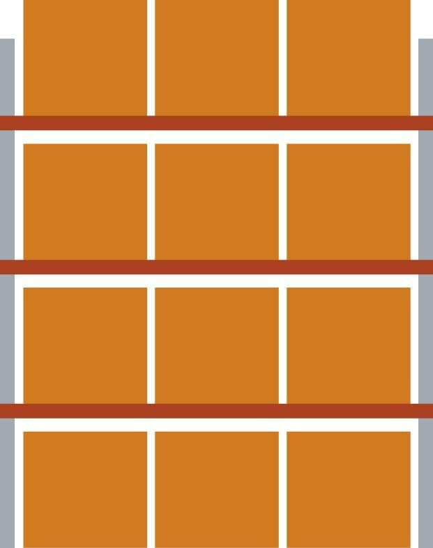 Meta Palettenregal komplett Anbaufeld 1000kg 3300 x 1100 x 2700 mm Meta Palettenregal komplett Anbaufeld 1000kg 3300 x 1100 x 2700 mm