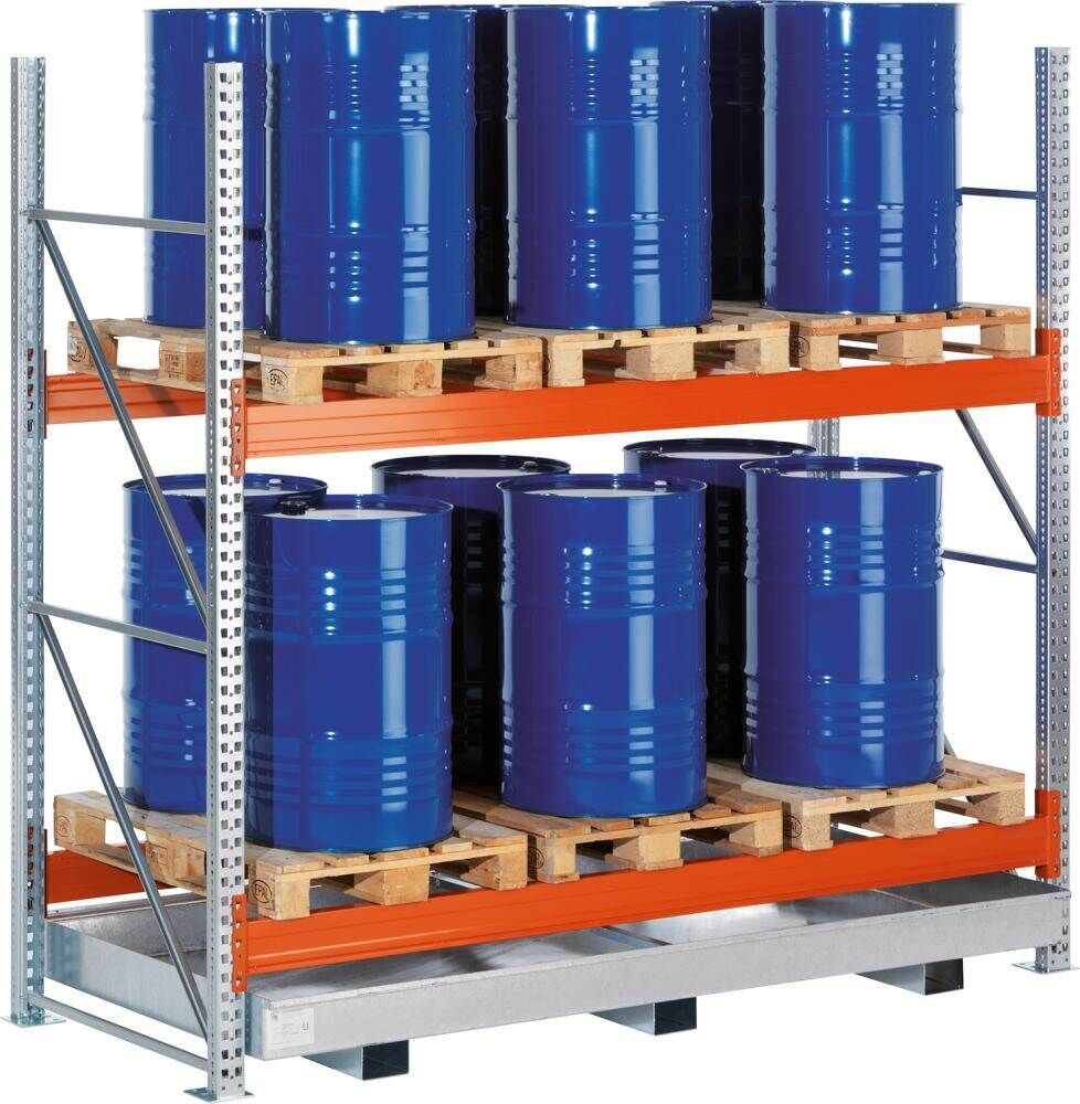 Meta Palettenregal Gefahrstoff Grundfeld B2870xT1100xH2700 2 Ebenen Meta Palettenregal Gefahrstoff Grundfeld B2870xT1100xH2700 2 Ebenen