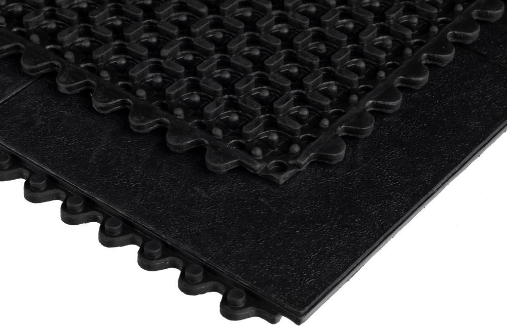 Miltex Arbeitsplatzmatte YOGA Solid Spark schwarz 90 x 90 cm Produktbild Miltex Arbeitsplatzmatte YOGA Solid Spark schwarz 90 x 90 cm